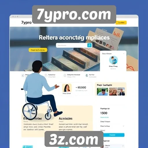 Interface de usuário do 7ypro.com e acessibilidade